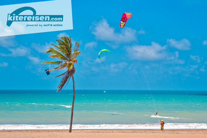 Cumbuco - Brasilien - Der wahrscheinlich erste Kitespot Brasiliens.  Cumbuco bietet nach wie vor alles was das Kiterherz höher schlagen lässt: feine Sandstrände, unzählige Küstenabschnitte mit verschiedensten Kitebedingungen und natürlich den besonderen brasilianischen Flair.