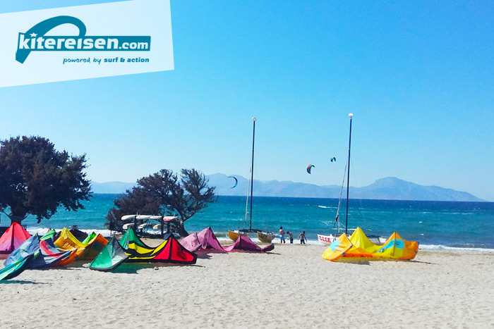 Kos Mastichari - Griechenland - Willkommen in Mastichari auf Kos - Der Spot bietet ideale Bedingungen für Kite-Familienurlaube. 