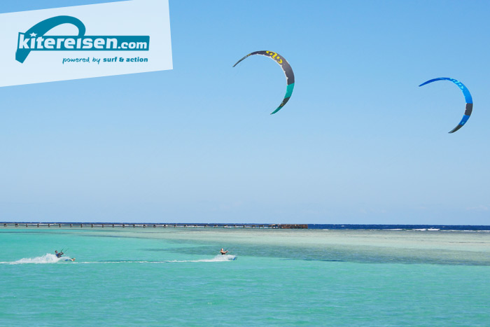Marsa Alam - Ägypten - Dieser wunderschöne Flachwasserspot bietet Kitern, die gerne mit Familie oder Freunden unterwegs sind, das ganze Jahr über ideale Bedingungen.
